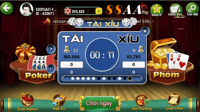 Tải game tài xỉu online 88aa